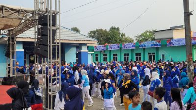 Ribuan Warga Lebak Meriahkan Senam Massal HUT Partai Demokrat