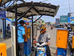 Disperindag Pasang Gate Parkir di Pasar Rangkasbitung, Akses ke Kawasan Empang Gratis